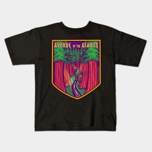 Avenue of the Giants Badge Kids T-Shirt